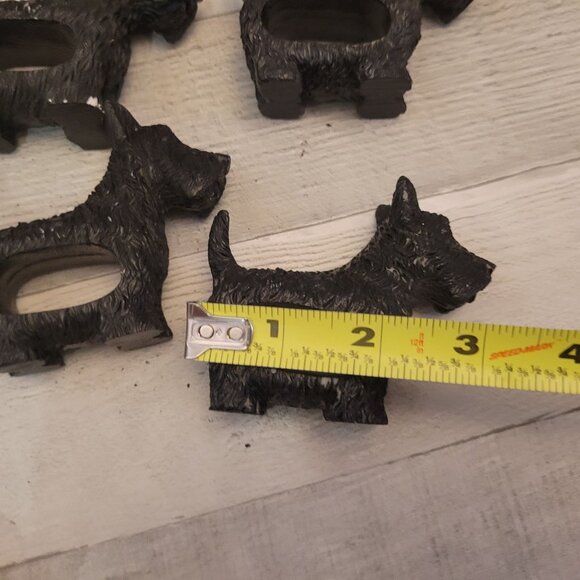 Set Of Four Naked Decor West Highland Terrier Napkin Rings With Drawstring Stora - Picture 4 of 5